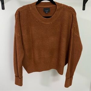 ⭐️ 2/$30 ⭐️ Rust Orange Speckled Crew Neck Sweater